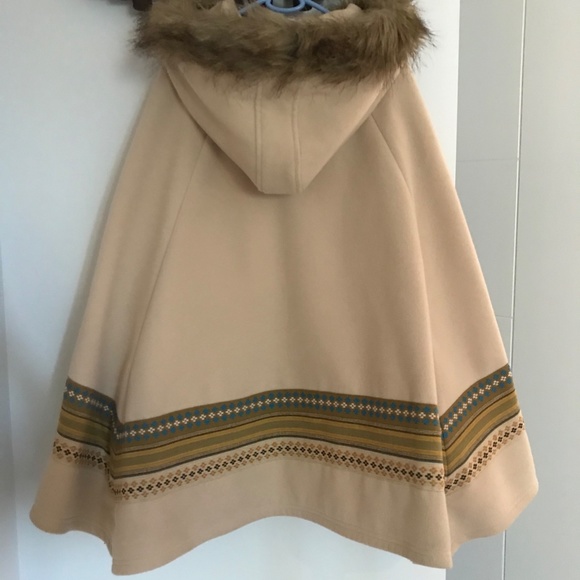 Koetic Friday Hooded Poncho Cape Coat - Picture 2 of 5